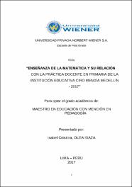 ENSE ANZA DE LA MATEM TICA Y SU RELACI N CON LA PR CTICA DOCENTE